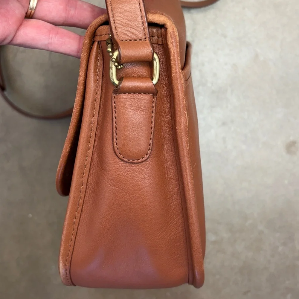 Coach 9790 City Bag INK STAIN Leather Crossbody British Tan - Picture 5 of 10